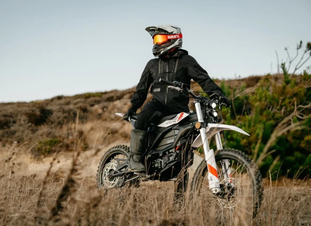 Off-road motorcycle rider